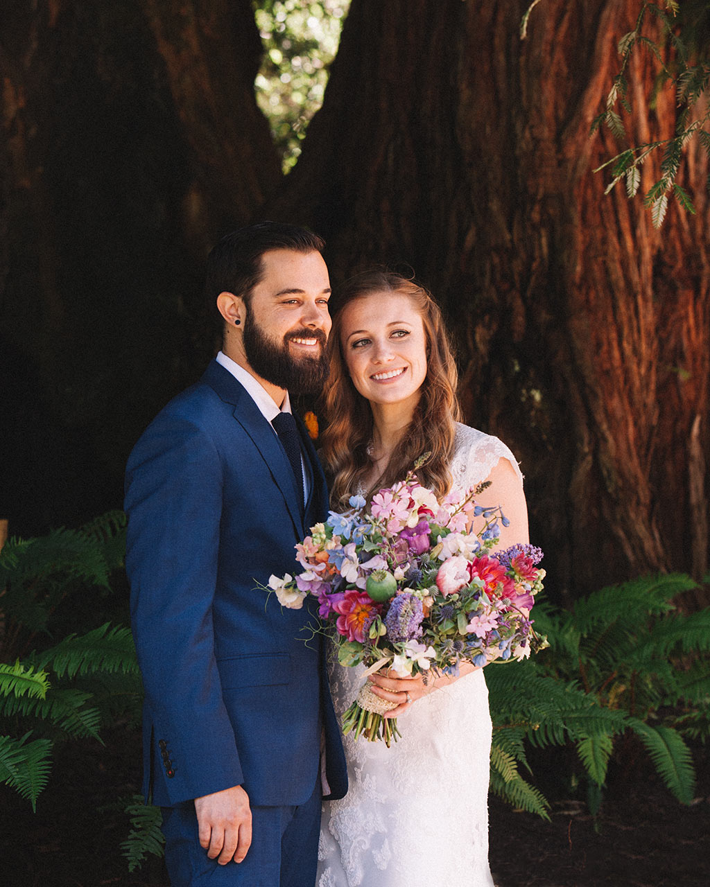 Santa Cruz Wedding Redwoods Fern River California photographer
